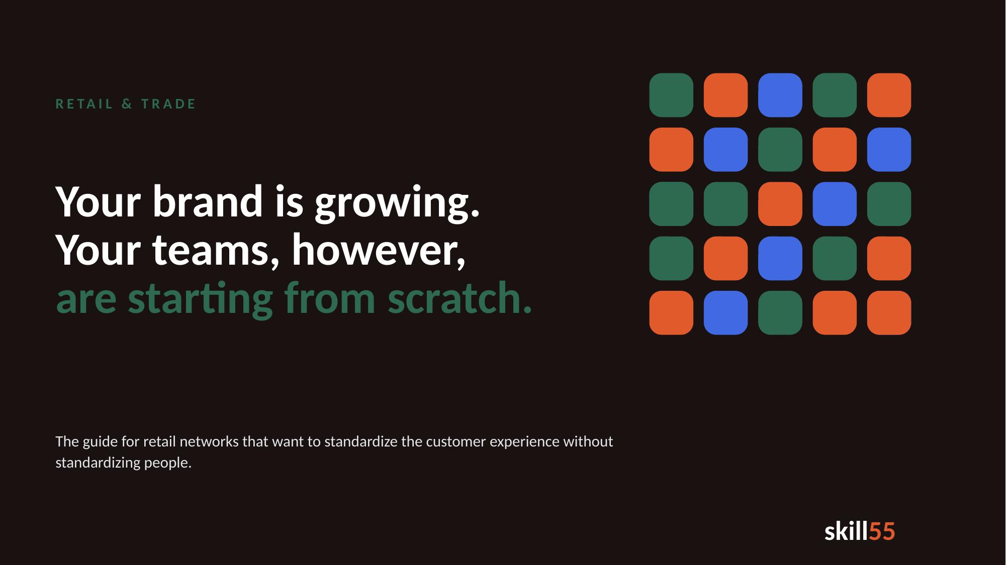 Your brand is growing. Your teams, though, stay at zero.